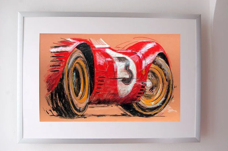 Ferrari 330 p4 oldtimer kunst galerie