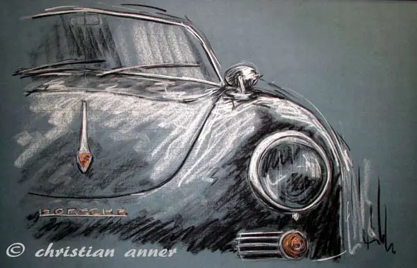 Porsche Speedster Oldtimer Kunst Art Anner Berlin