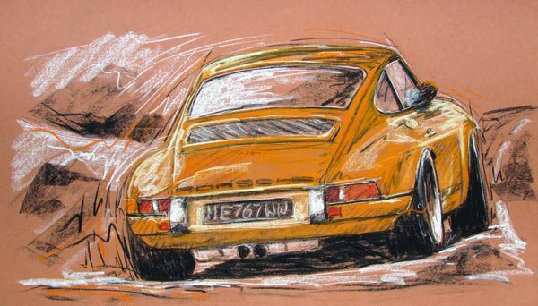 Porsche 911 oldtimer kunst anner art