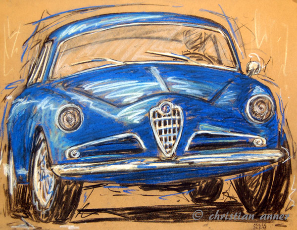 Alfa Romeo Giuletta oldtimer kunst art anner