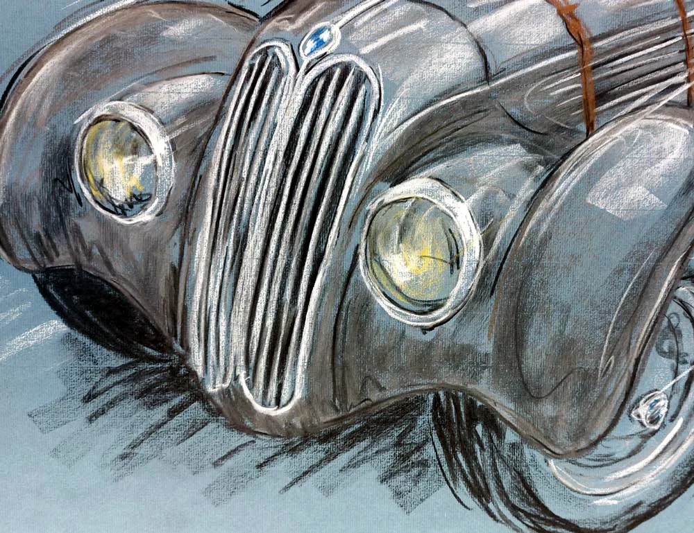 BMW 328 oldtimer kunst