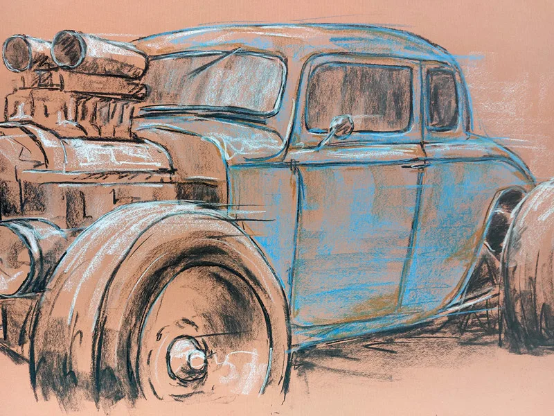 Hot Rod Oldtimer Kunstgalerie